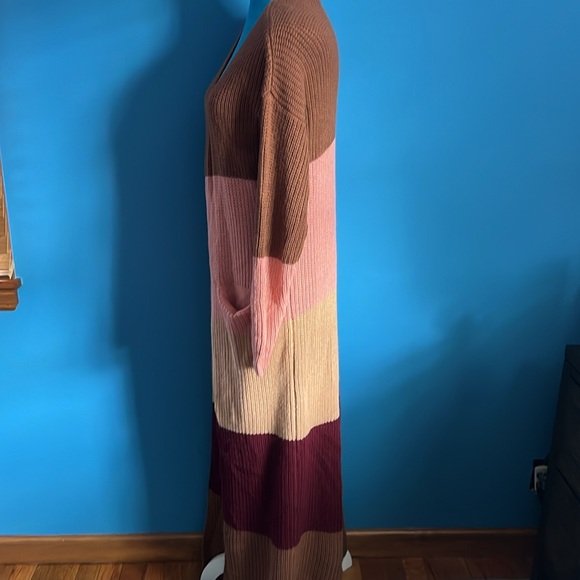 Colorblock Long Cardigan (S) - Picture 4 of 7